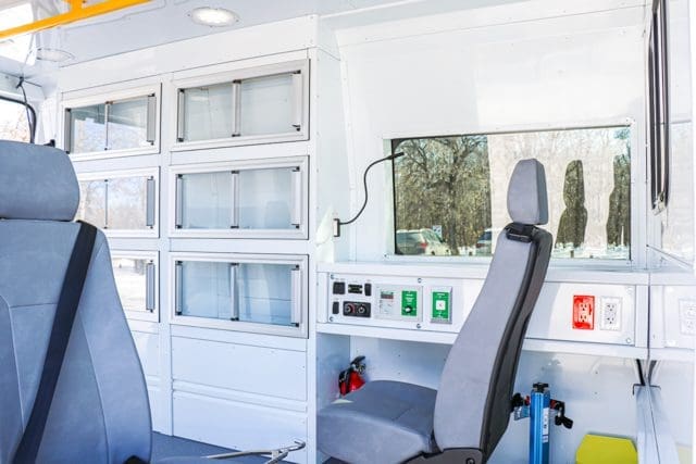 Seating in NEMT van